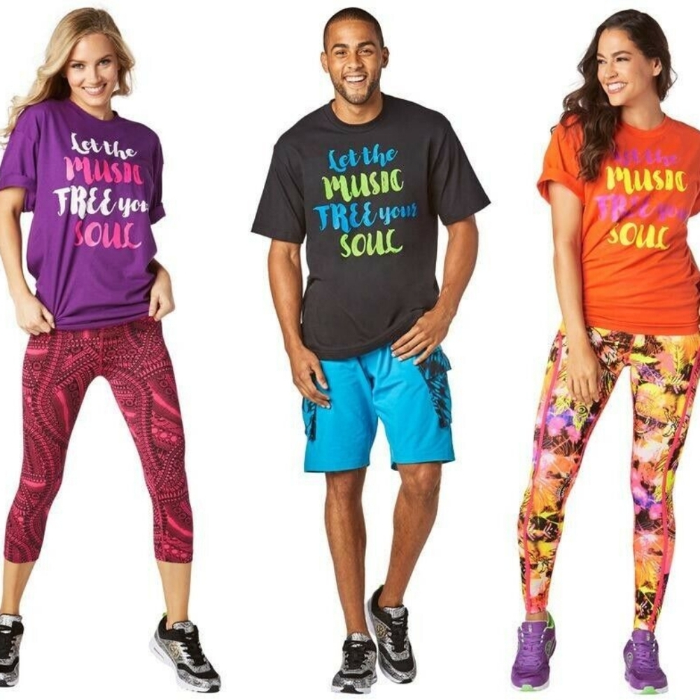 Zumba Let the Music Free Your Soul Unisex Tees